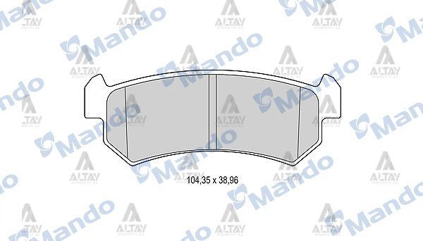 Chevrolet Lacetti Arka Fren Balata OEM 96405131 Chevrolet Lacetti Arka Fren Balata OEM 96405131